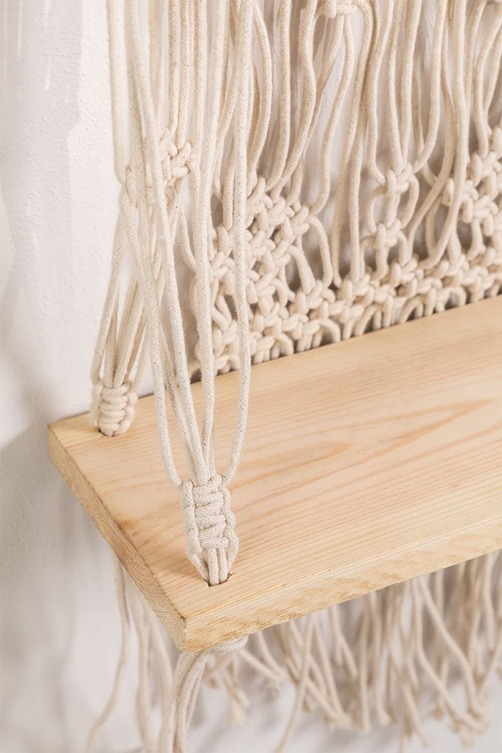 Sklum Atena Arazzo in Cotone con Mensola Natural 126 cm