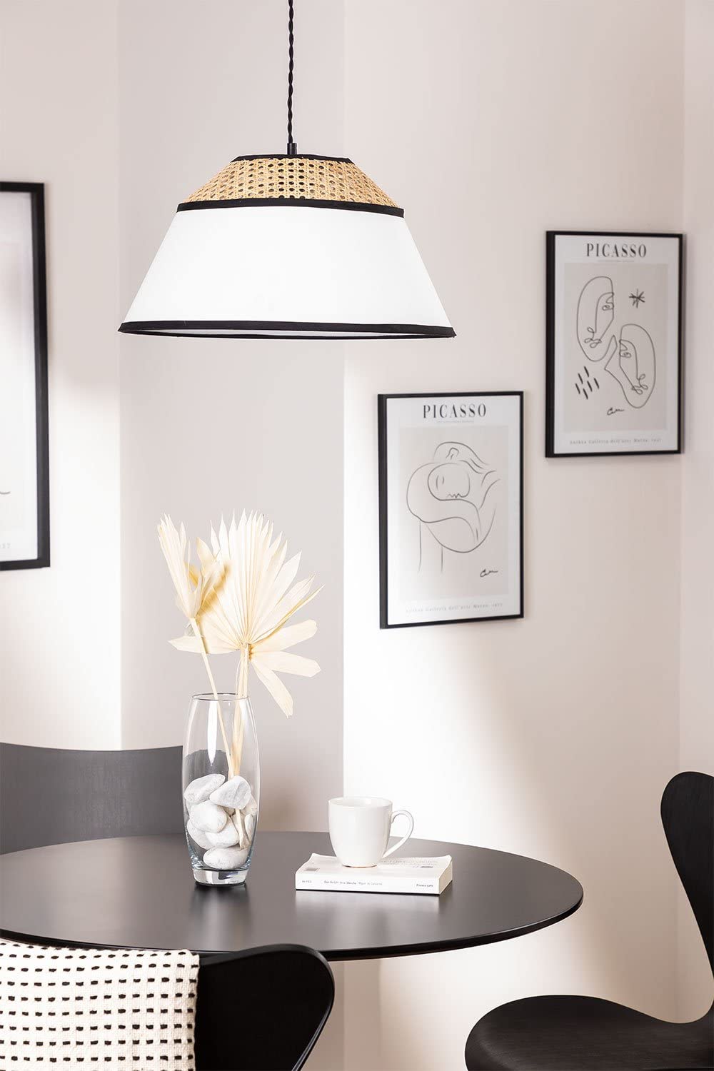 Sklum Ayram lampada a sospensione rattan naturale Ø45