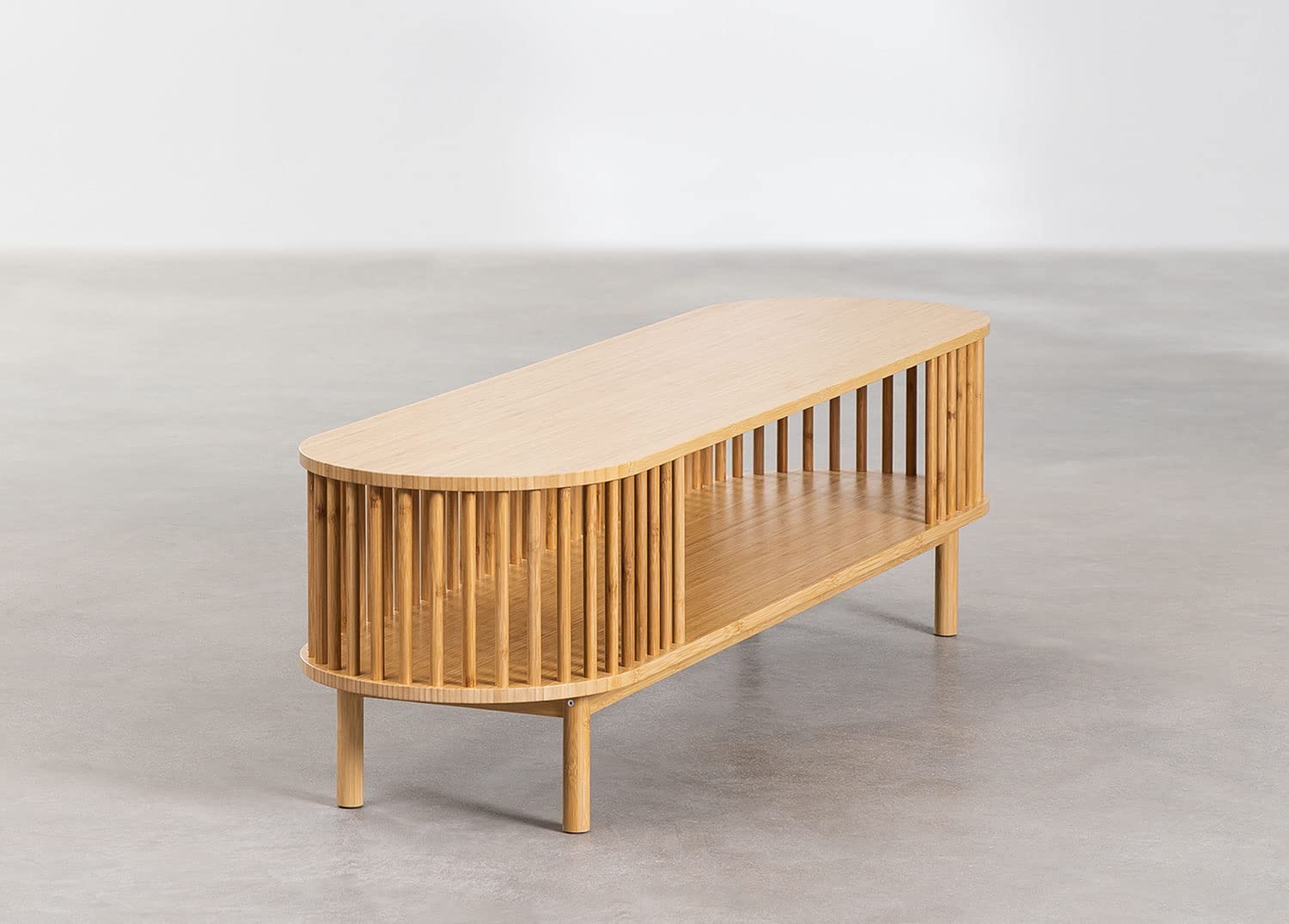 Sklum Connery Mobile TV 150x40 cm Bambù Naturale