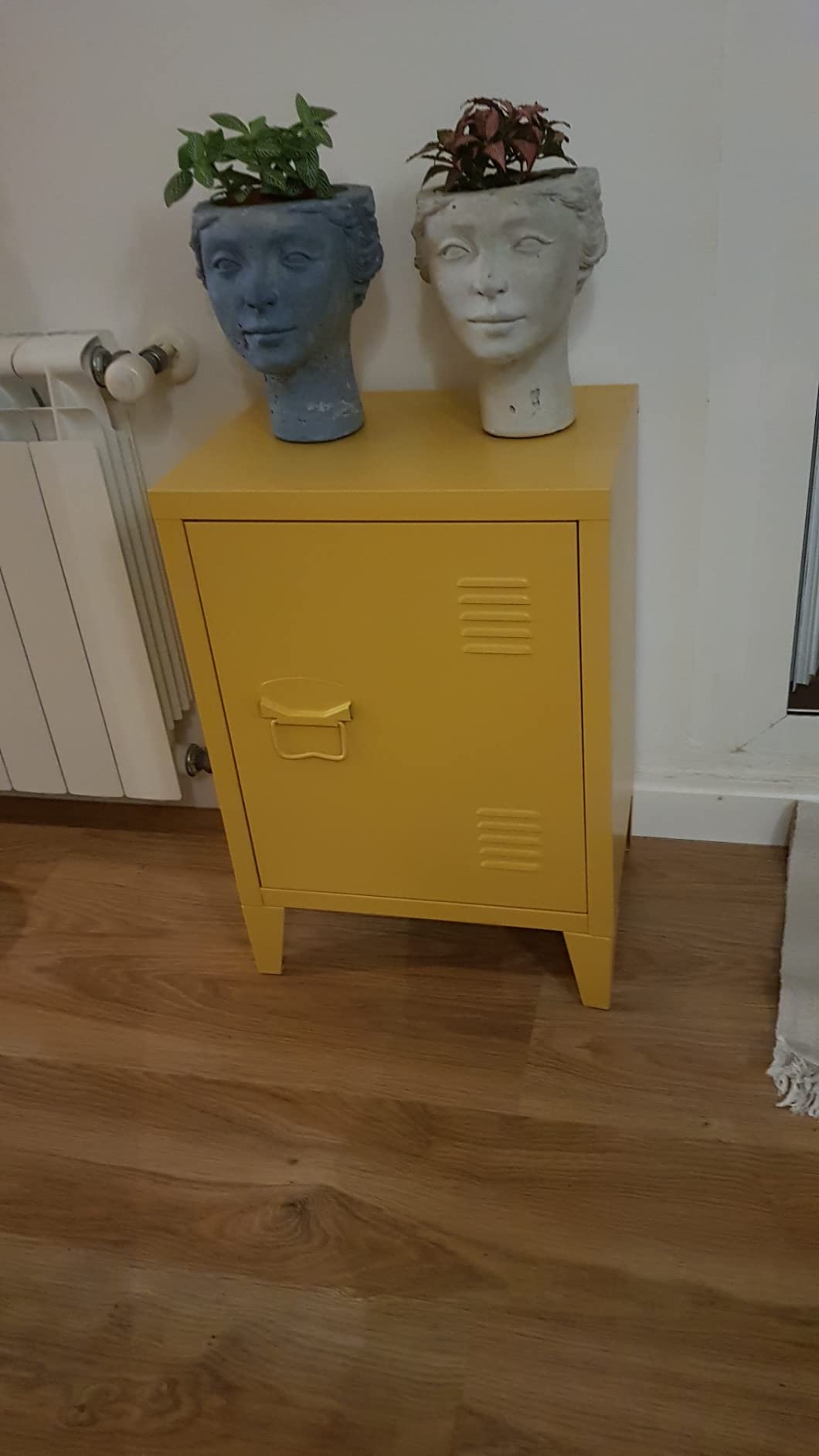 Sklum Pohpli tavolino comodino acciaio bianco