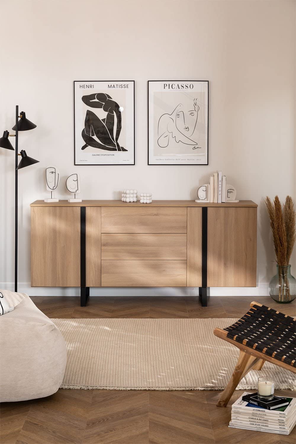 Sklum Roxer credenza legno rustico 180 cm