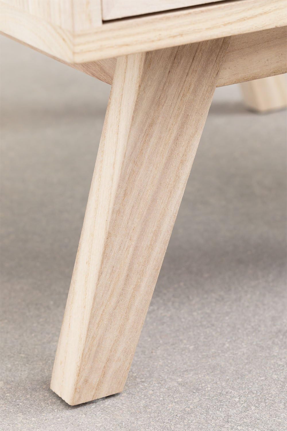 Sklum Ralik Design comodino legno naturale rattan