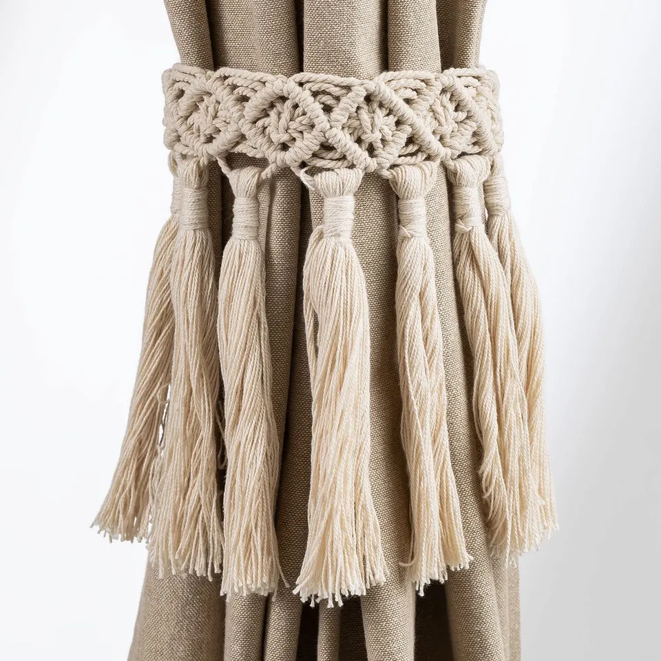 Sklum Milena fermatende in cotone beige crema set 2
