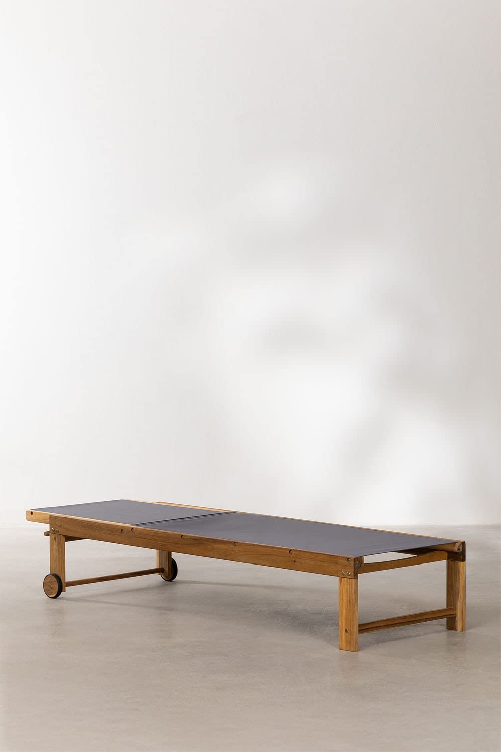 Sklum Valerys Grigio Esercito lettino reclinabile legno