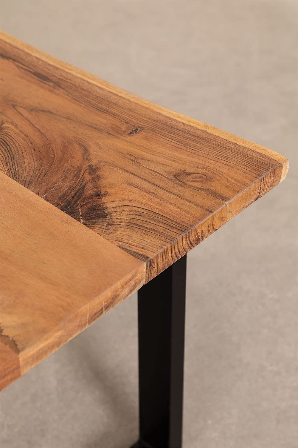 Sklum Sami tavolino caffè legno riciclato nero 90,5 cm