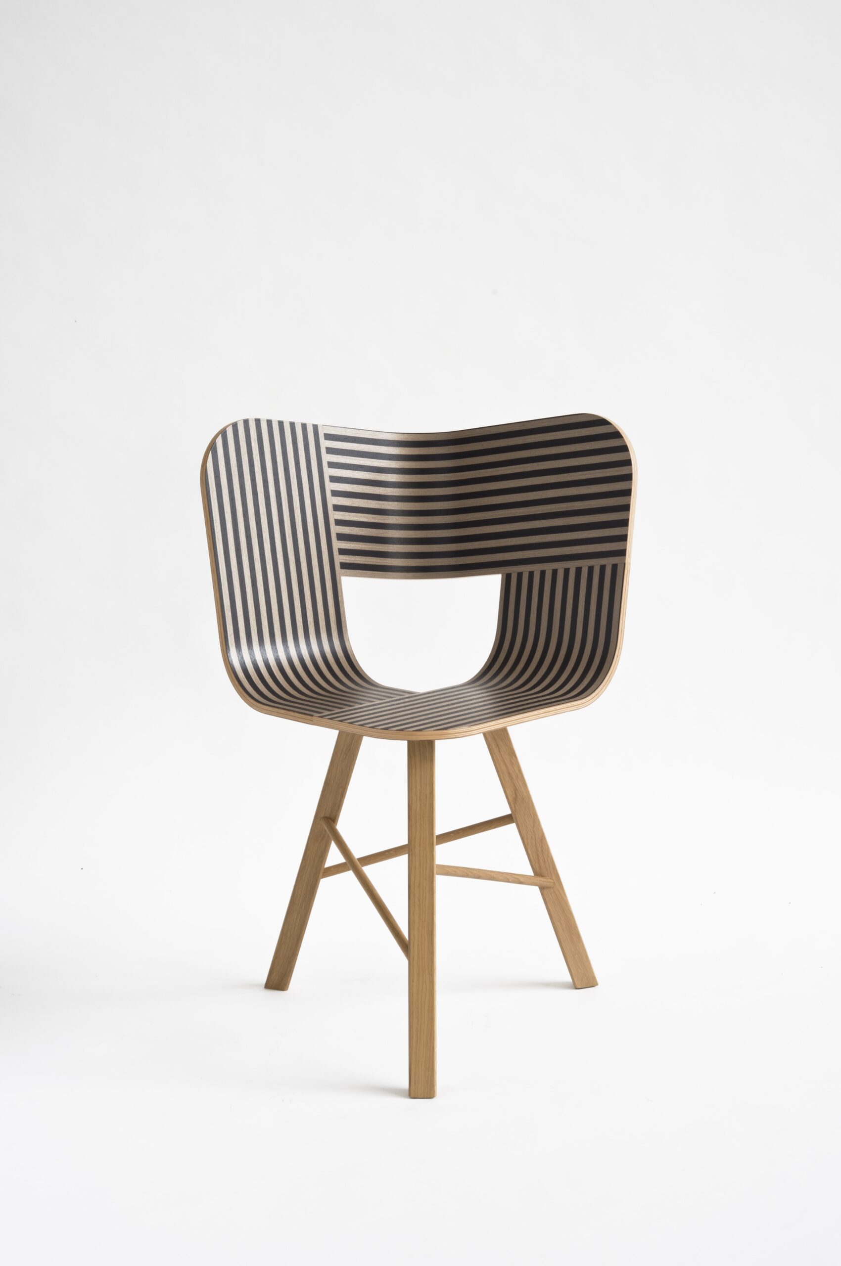 Colé Tria Wood sedia legno scultura