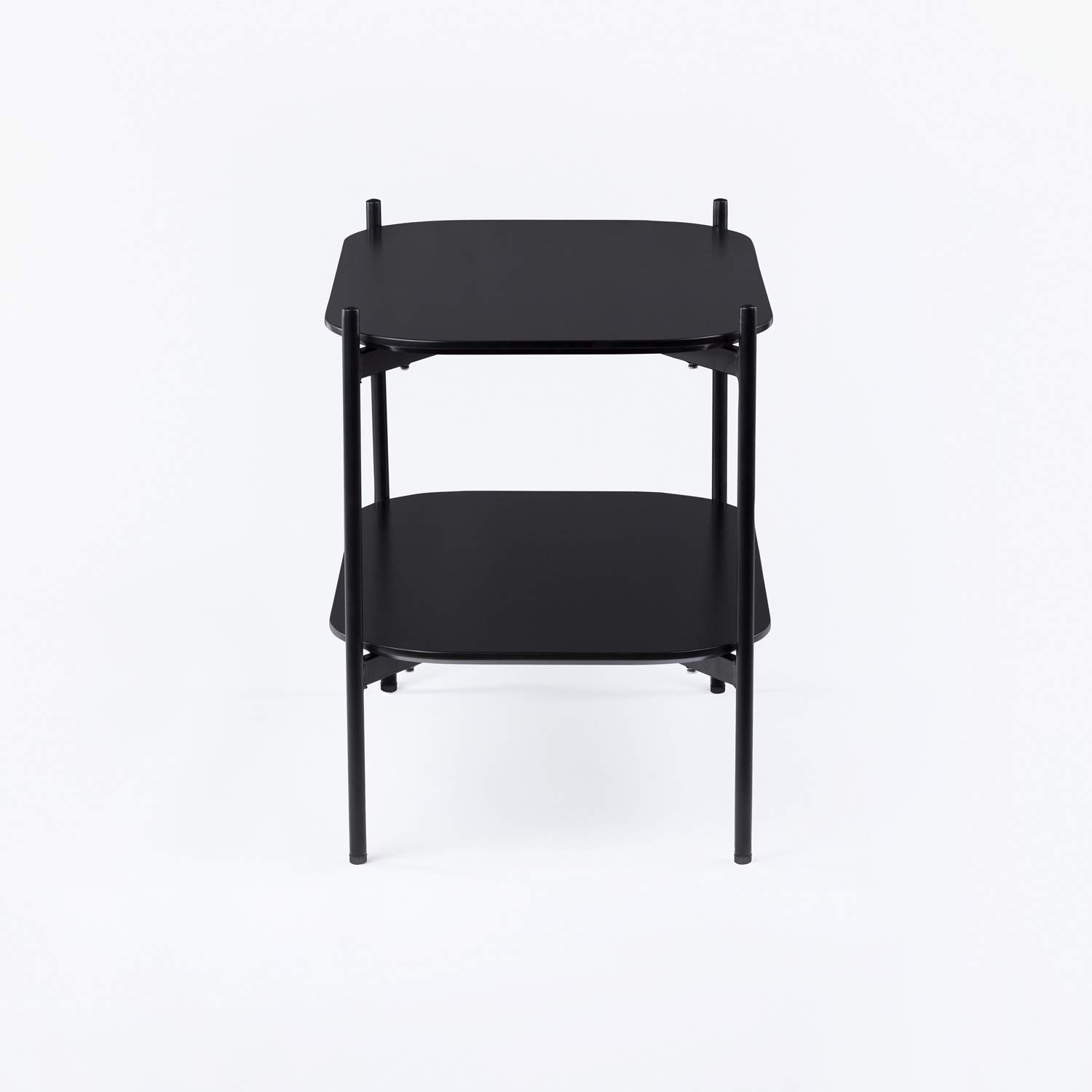 Sklum Andy Tavolo Nero 75x50 cm MDF e Acciaio