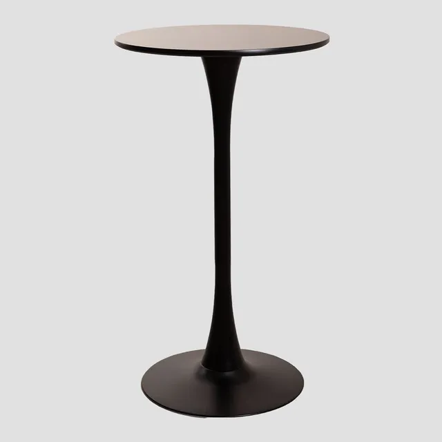 Sklum Ivet Style tavolo alto rotondo Ø60 cm nero