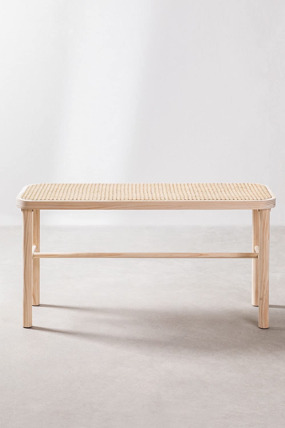 Sklum Riolut Panca in Rattan e Legno 89,5 cm