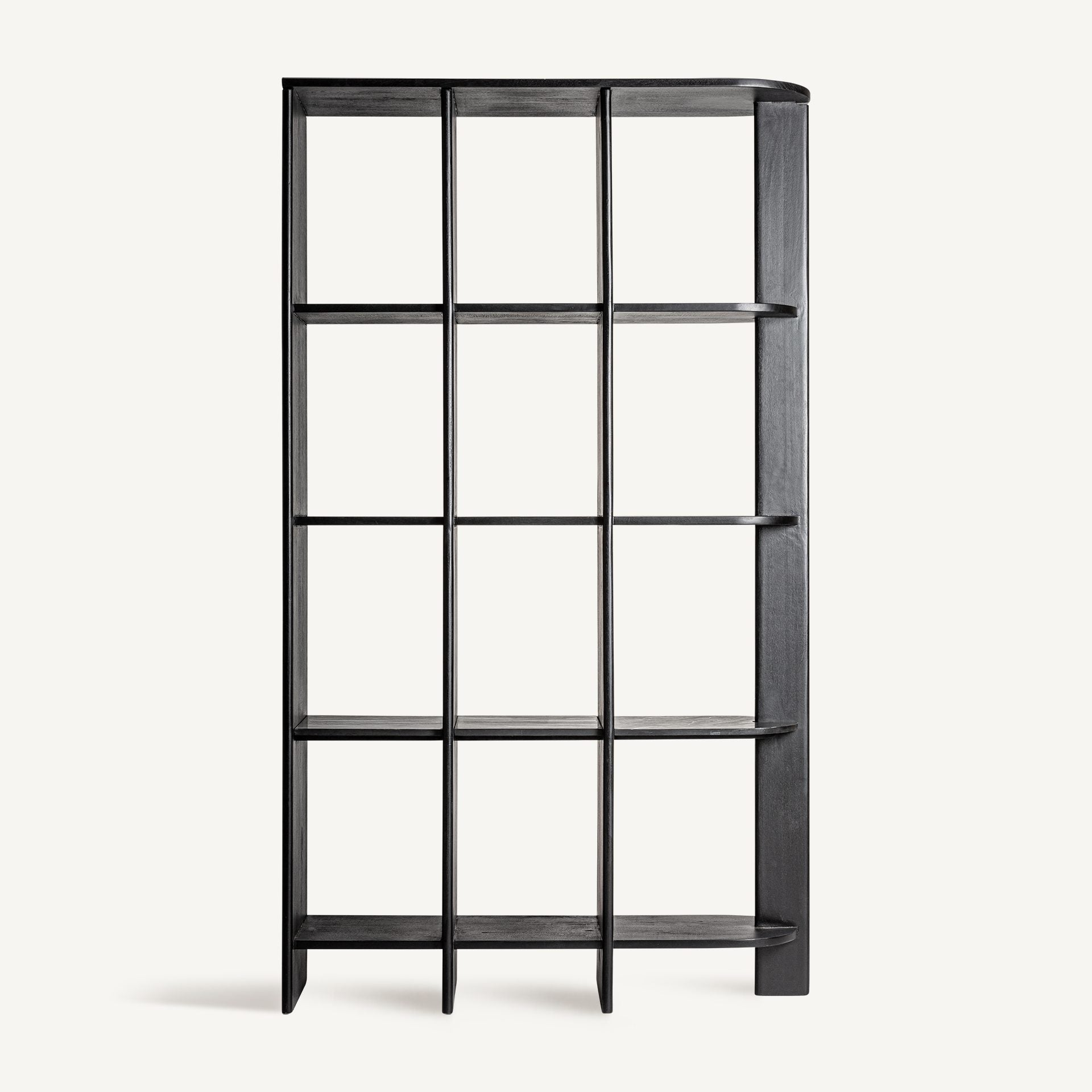 Bambua Nara libreria in mango nero 120 cm