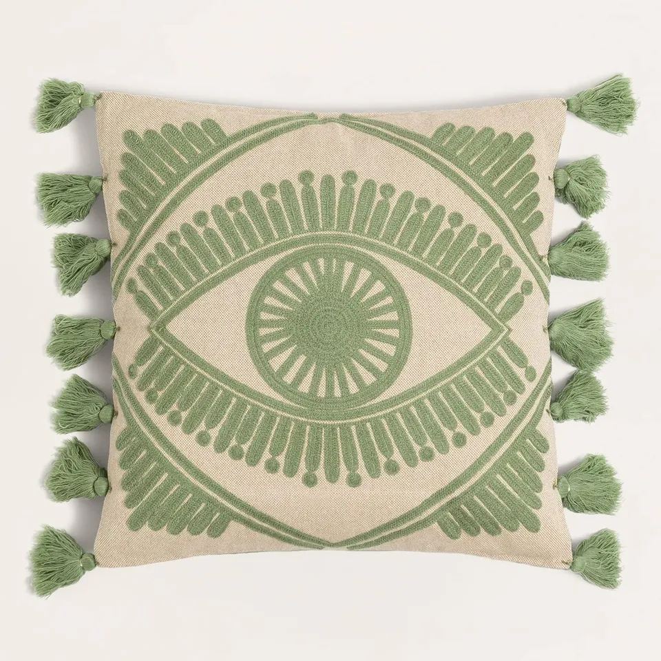 Sklum Osvid cuscino cotone 45x45 cm verde olivastro