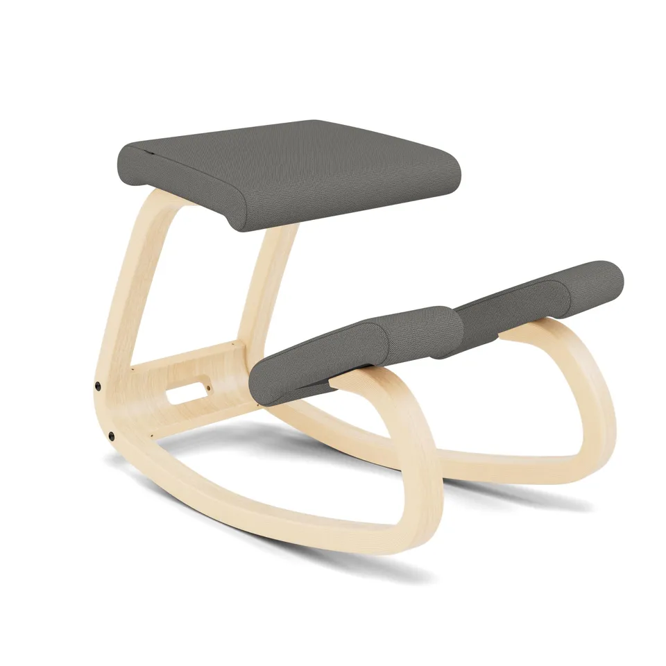 Varier Variable sedia ergonomica a dondolo naturale grigia