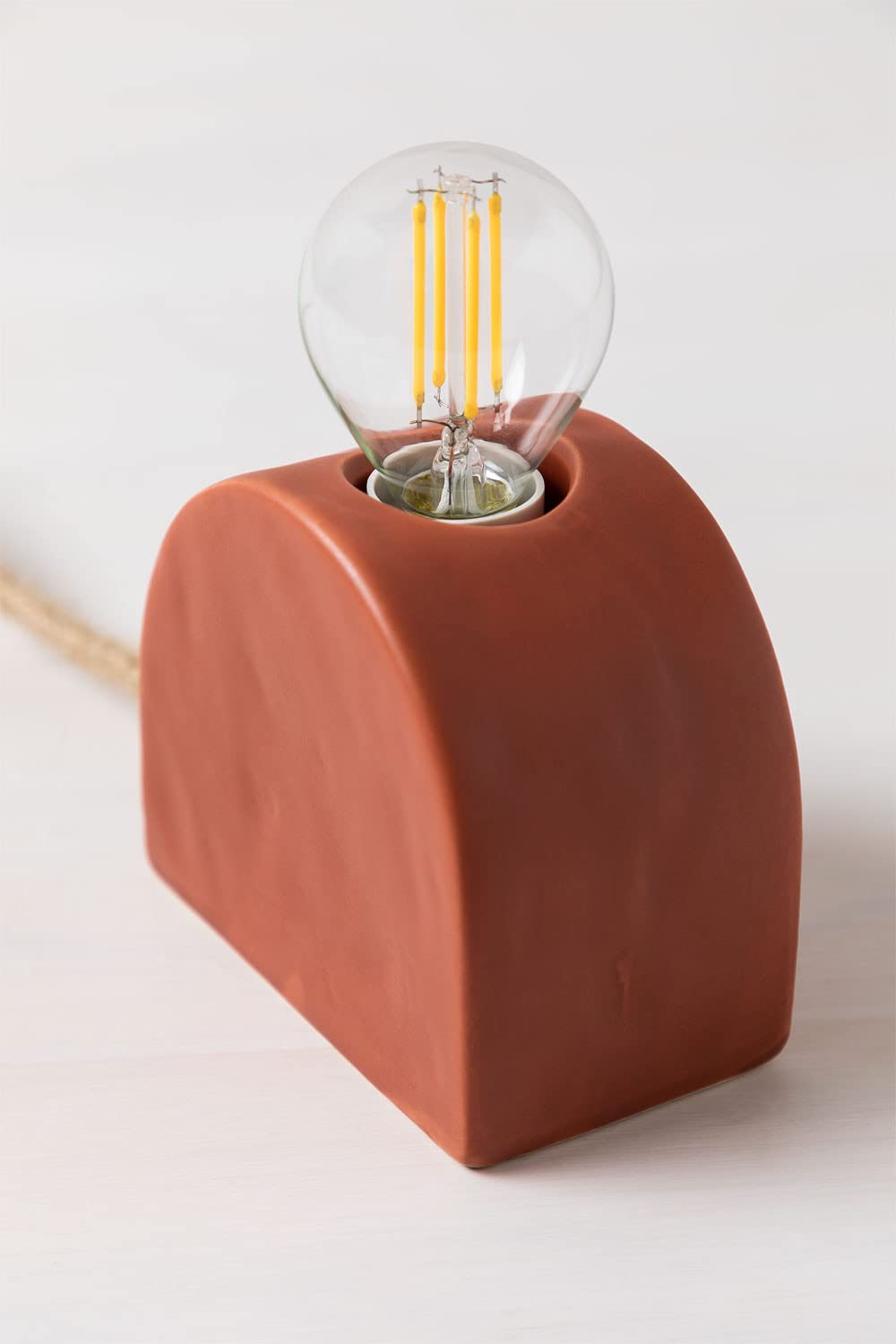 Sklum Fiana lampada da tavolo in ceramica terracotta E14