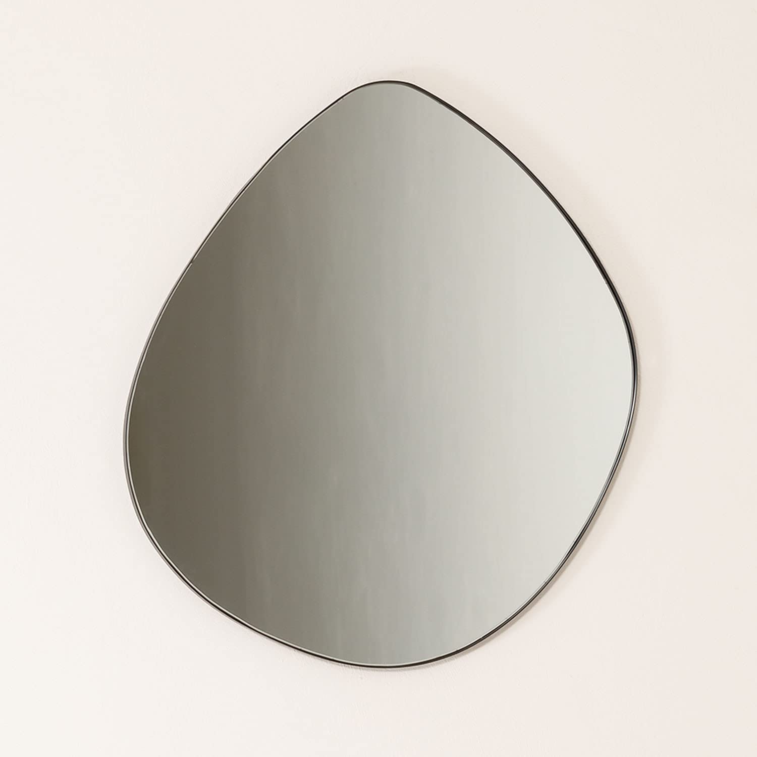 Sklum Astrid Specchio da Parete Nero 60x67 cm in Metallo