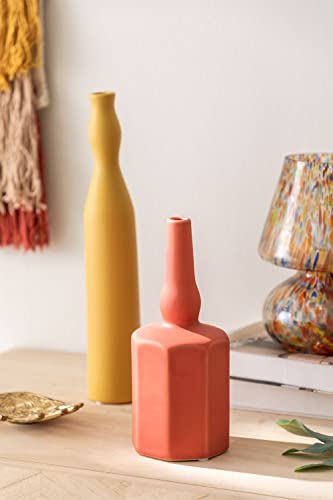 Sklum Weasley vaso ceramica corallo 22 cm