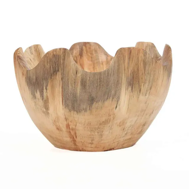 Bambua Ifefe ciotola portafrutta legno teak naturale
