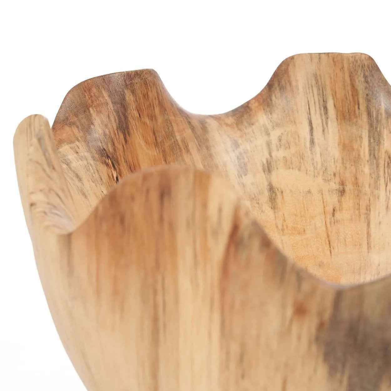 Bambua Ifefe ciotola portafrutta legno teak naturale
