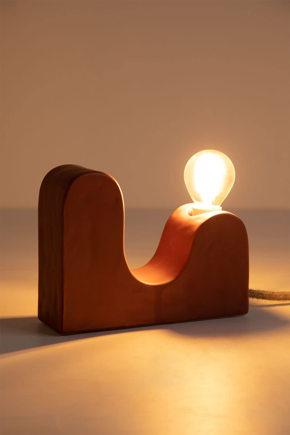 Sklum Ziro Lampada da Tavolo Ceramica Terracotta