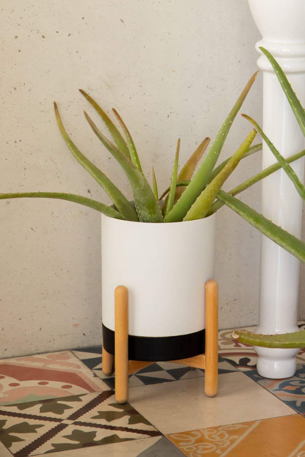 Sklum Abroh Vaso Bianco 26 cm Stile Nordico