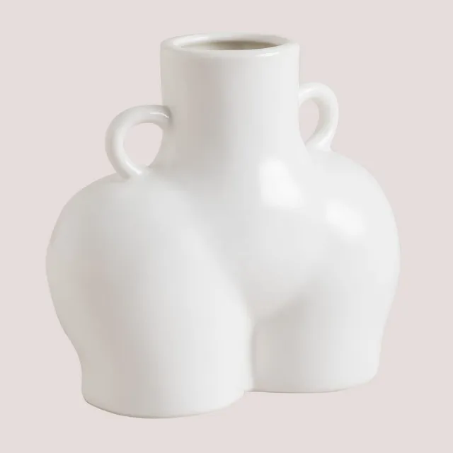 Sklum Kourtney Vaso in ceramica 13 cm moderno sagomato