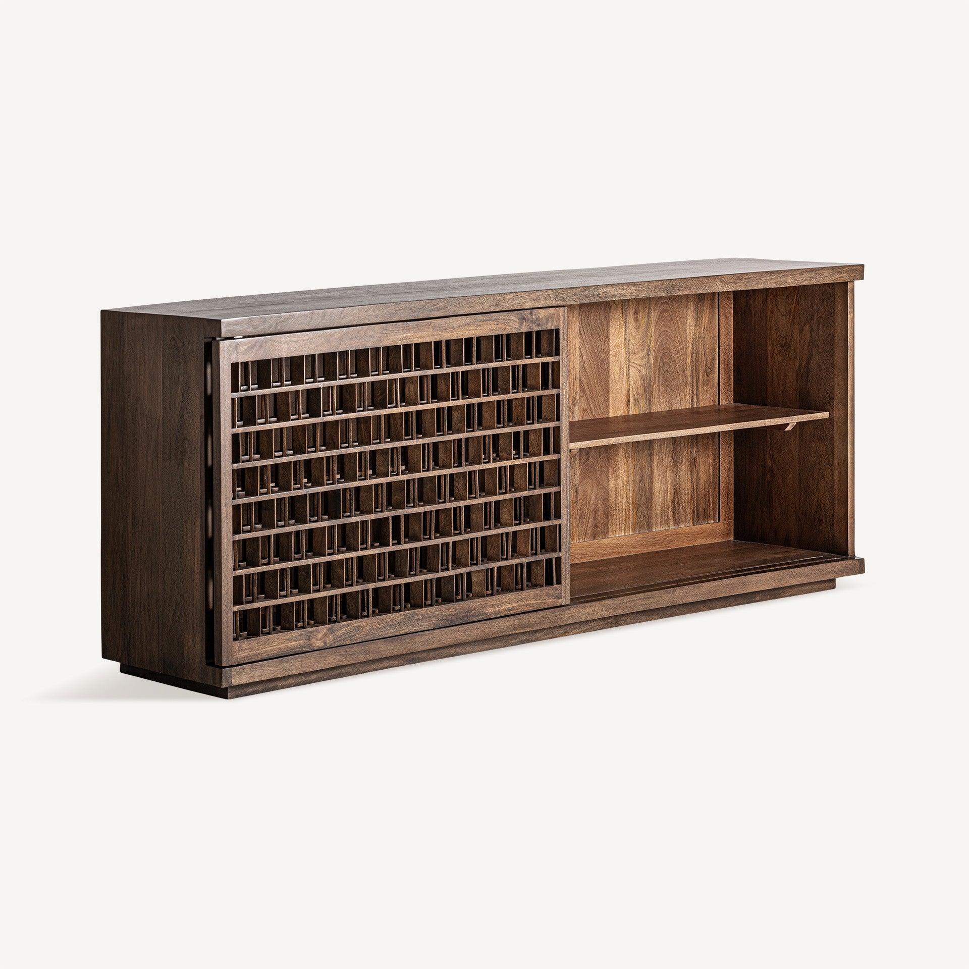 Bambua Kladno credenza mango scuro intagliata