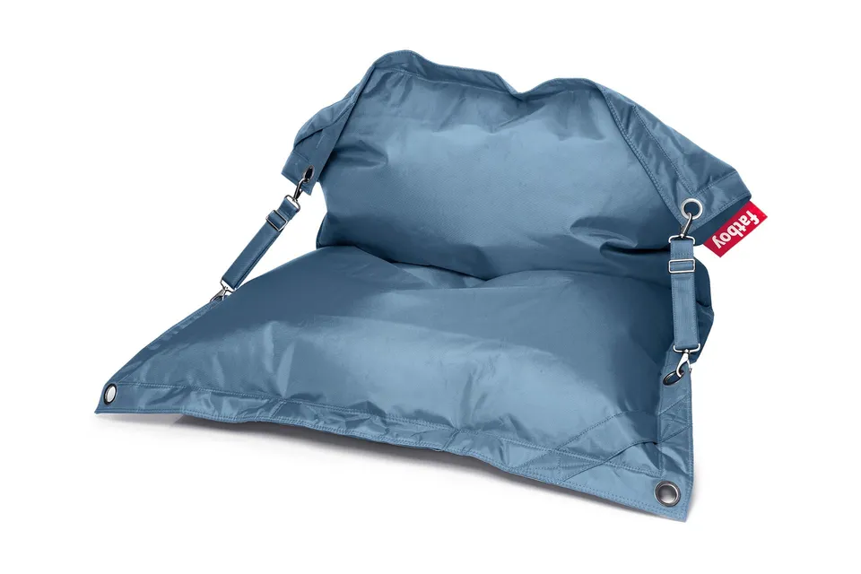 Fatboy Buggle-Up pouf sacco 2 posti poliestere azzurro