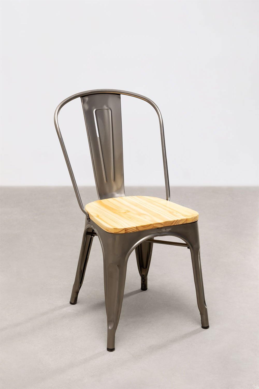 Sklum LIX sedia impilabile legno piallato