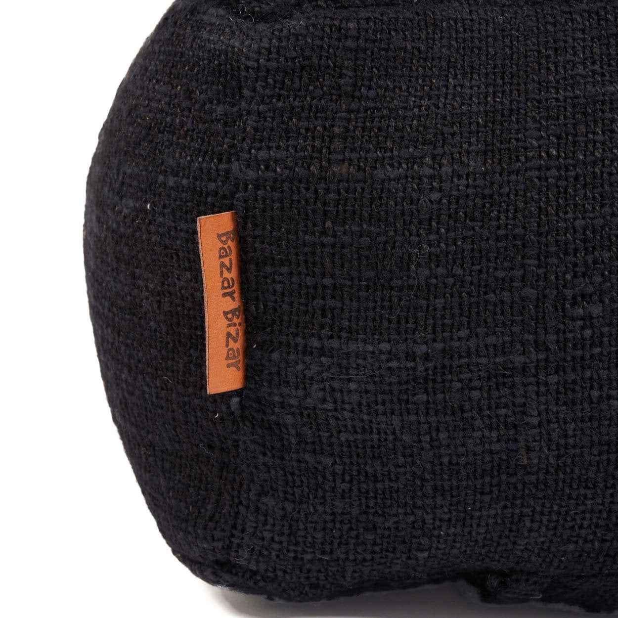 Bambua The Comfy pouf nero in tessuto