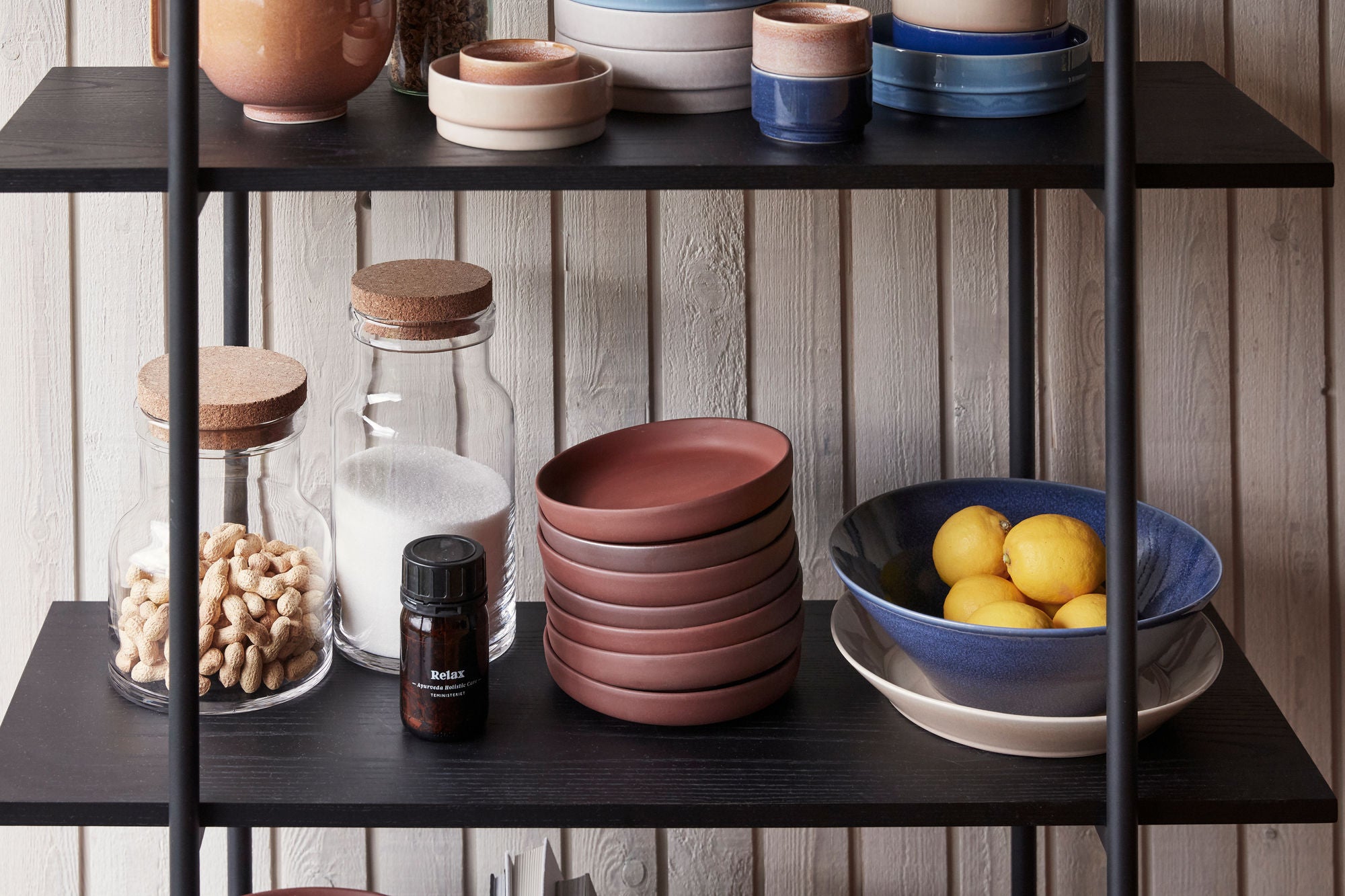 Bambua Clay piatti ceramica marrone set 2 pezzi