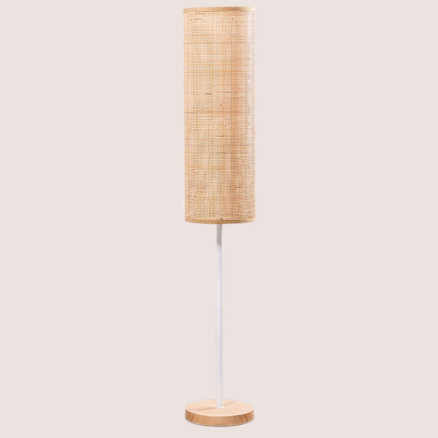 Sklum Ytse Large lampada da terra rattan naturale