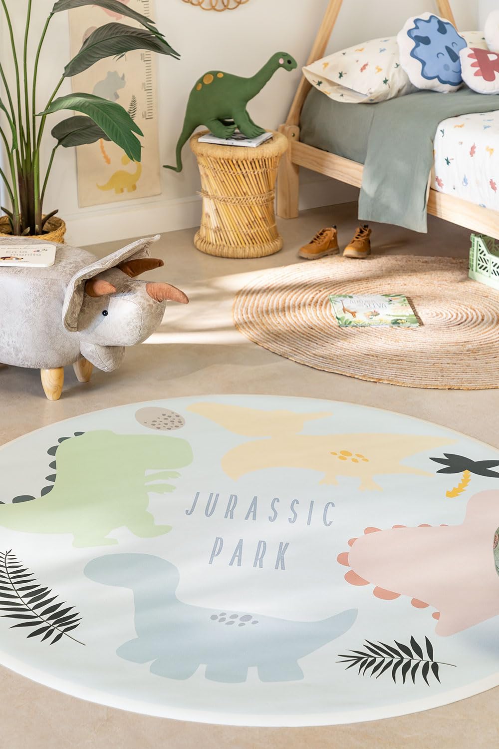Sklum Dino Party Kids tappeto rotondo 150 vinile