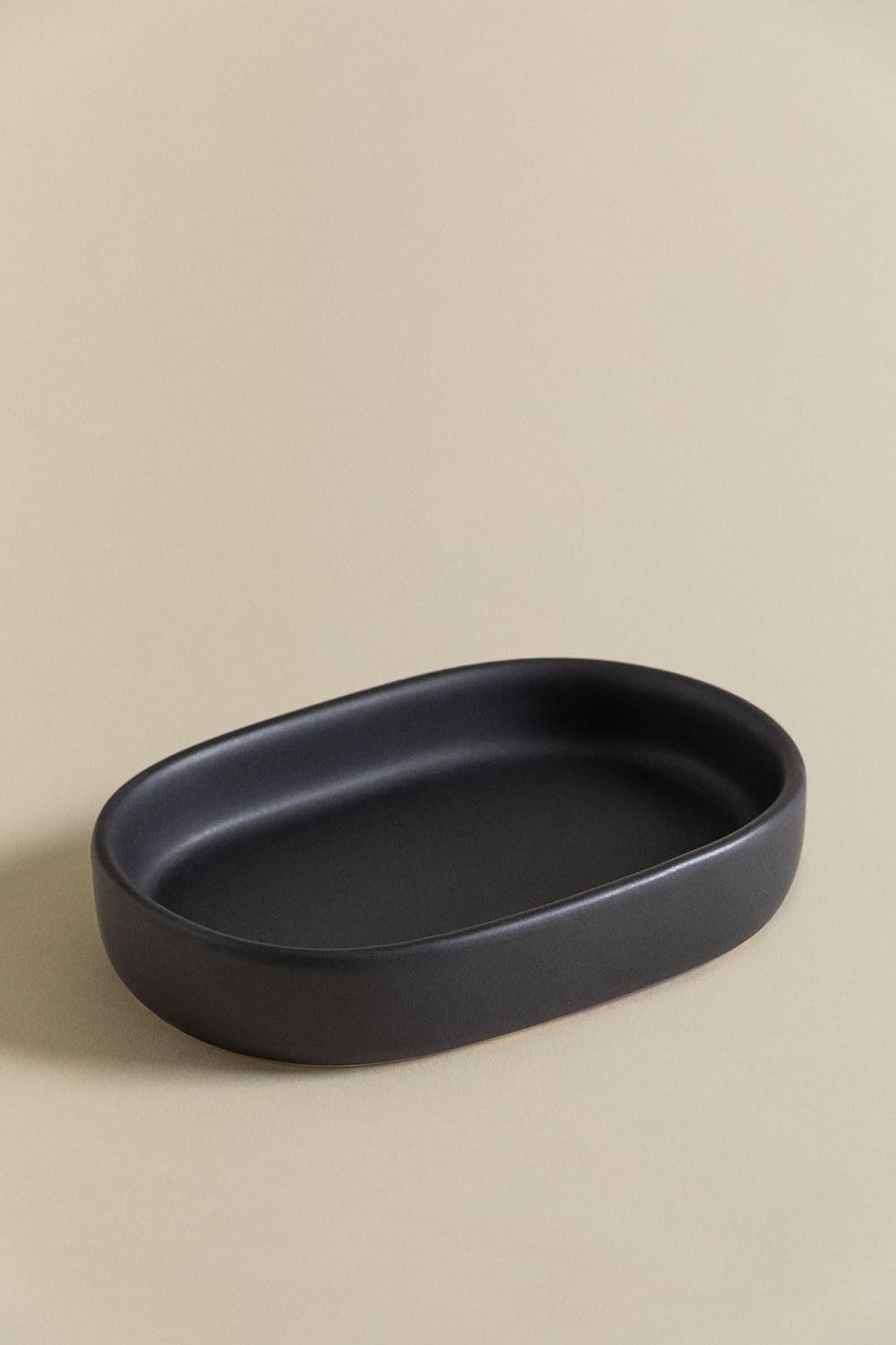 Sklum Pierk portasapone ceramica nero ovale