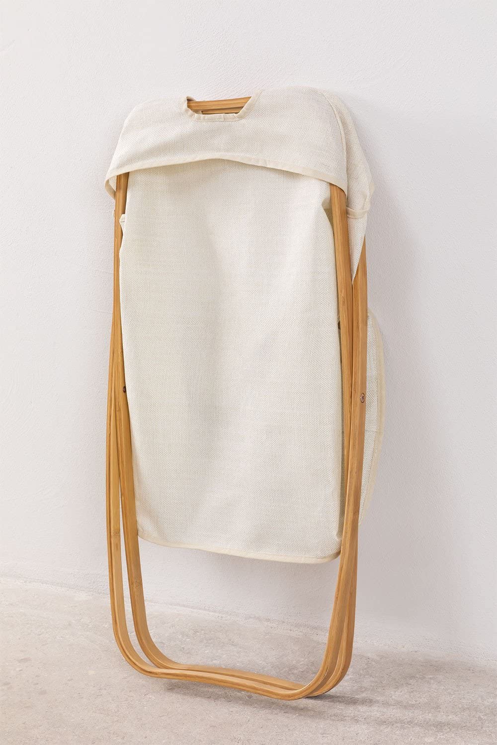 Sklum Brais Cesto Portabiancheria Bambù Pieghevole 10 kg