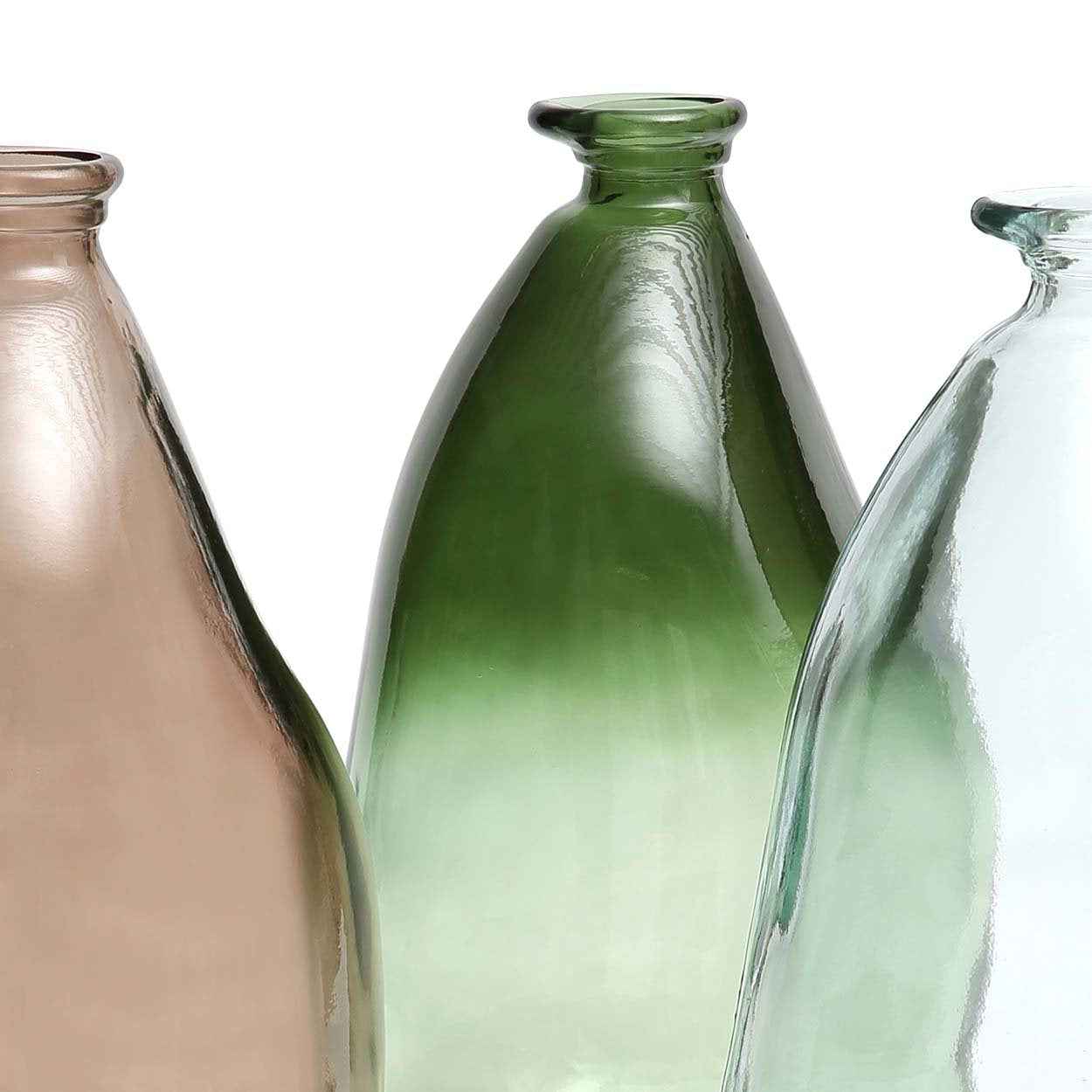 Bambua Shudi vaso blu vetro riciclato