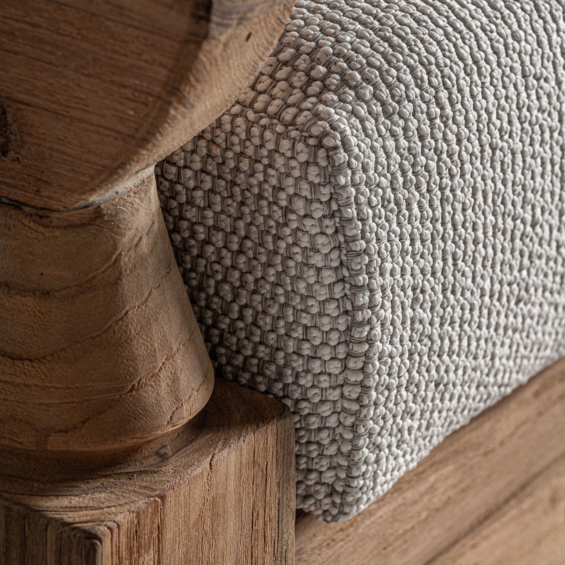 Bambua Jodphur divano in teak riciclato grigio
