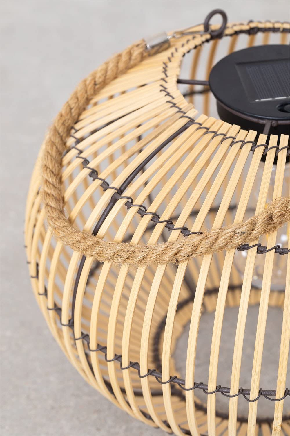 Sklum Norton Lampada Solare LED da Esterno in Rattan