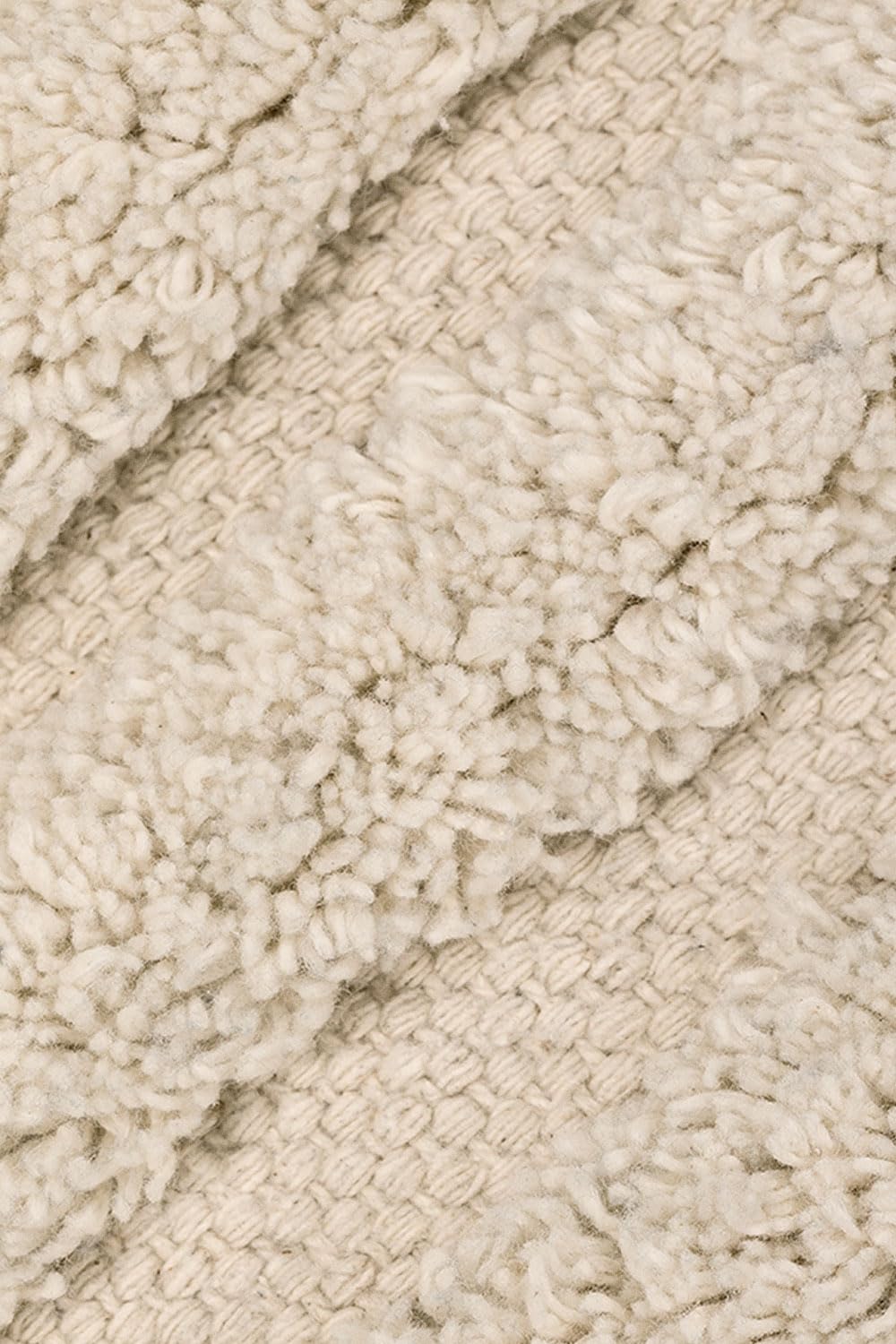 Sklum Belin Tappeto in Cotone Bianco Nero 160x70 cm