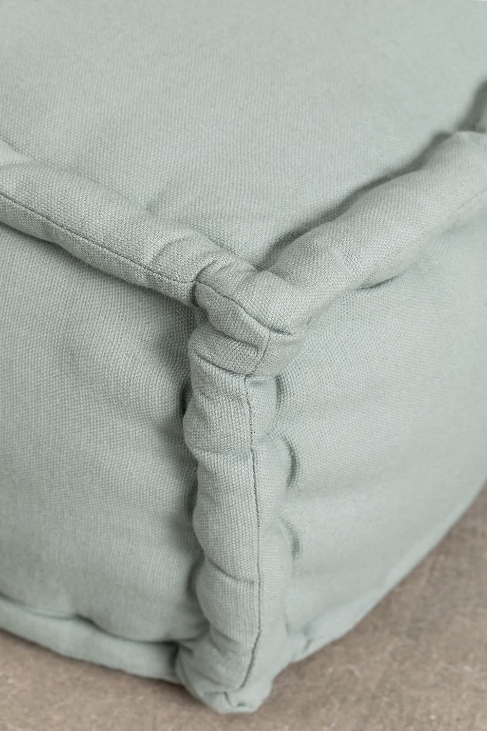 Sklum Dhel pack divano angolare + centrale verde abete cotone