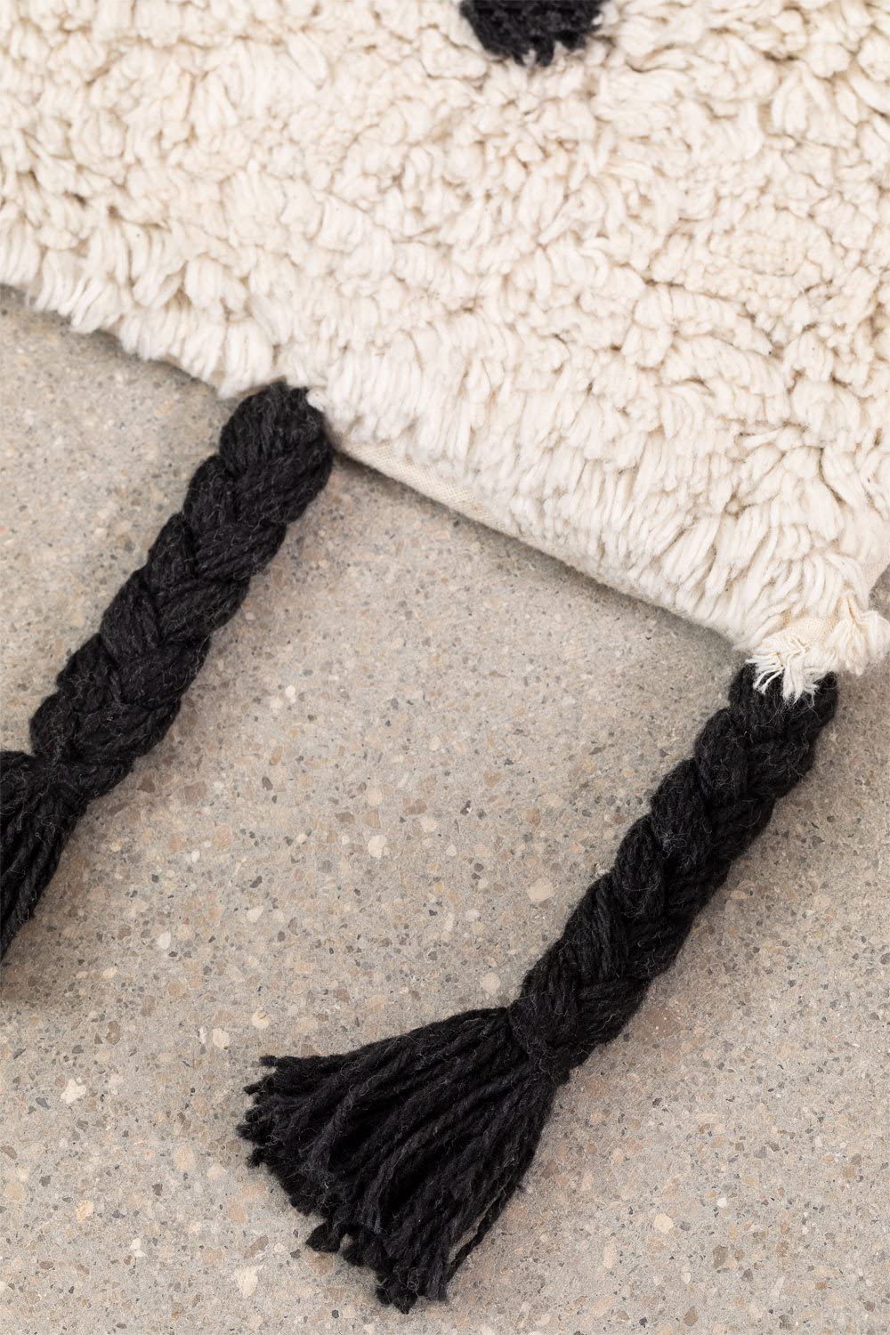 Sklum Zuul tappeto 209x122 cm cotone bianco-nero
