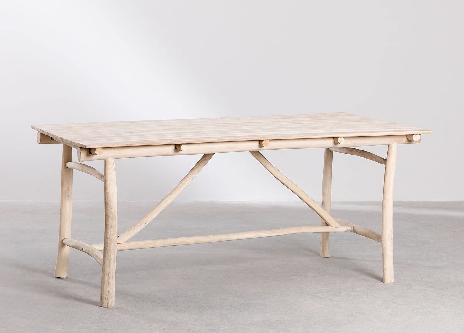 Sklum Nabila tavolo da giardino in teak 180x100 cm