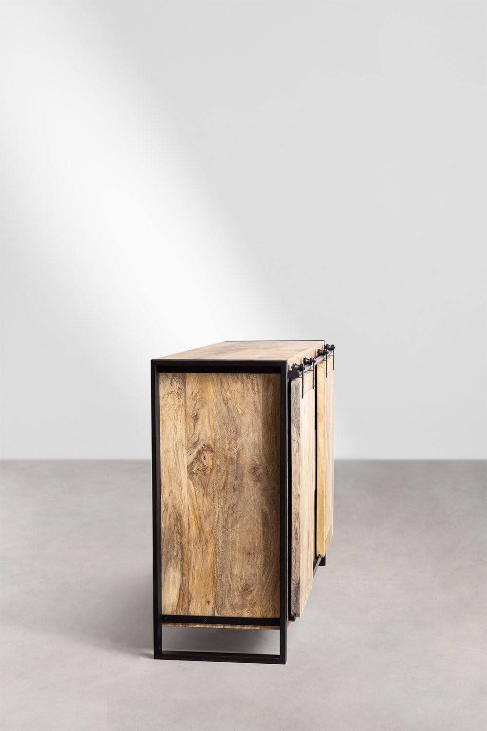 Sklum Kiefer Style cassettiera legno 150 cm Black Natural