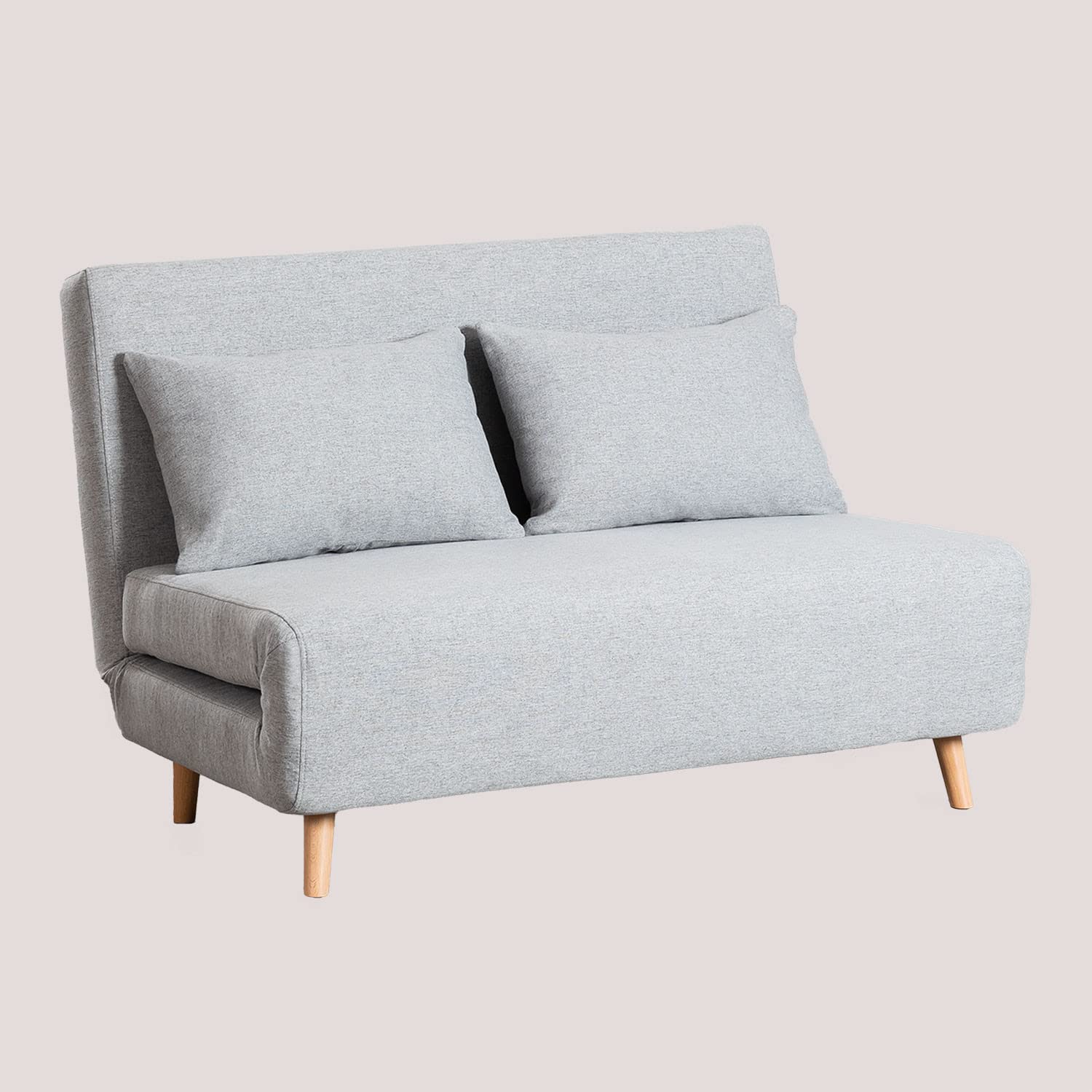 Sklum Elen Essentials Divano Letto 2 Posti in Tessuto con Cuscini