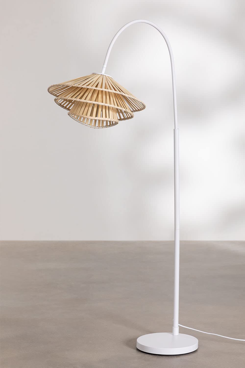 Sklum Taroucas lampada da terra bambù 161 cm