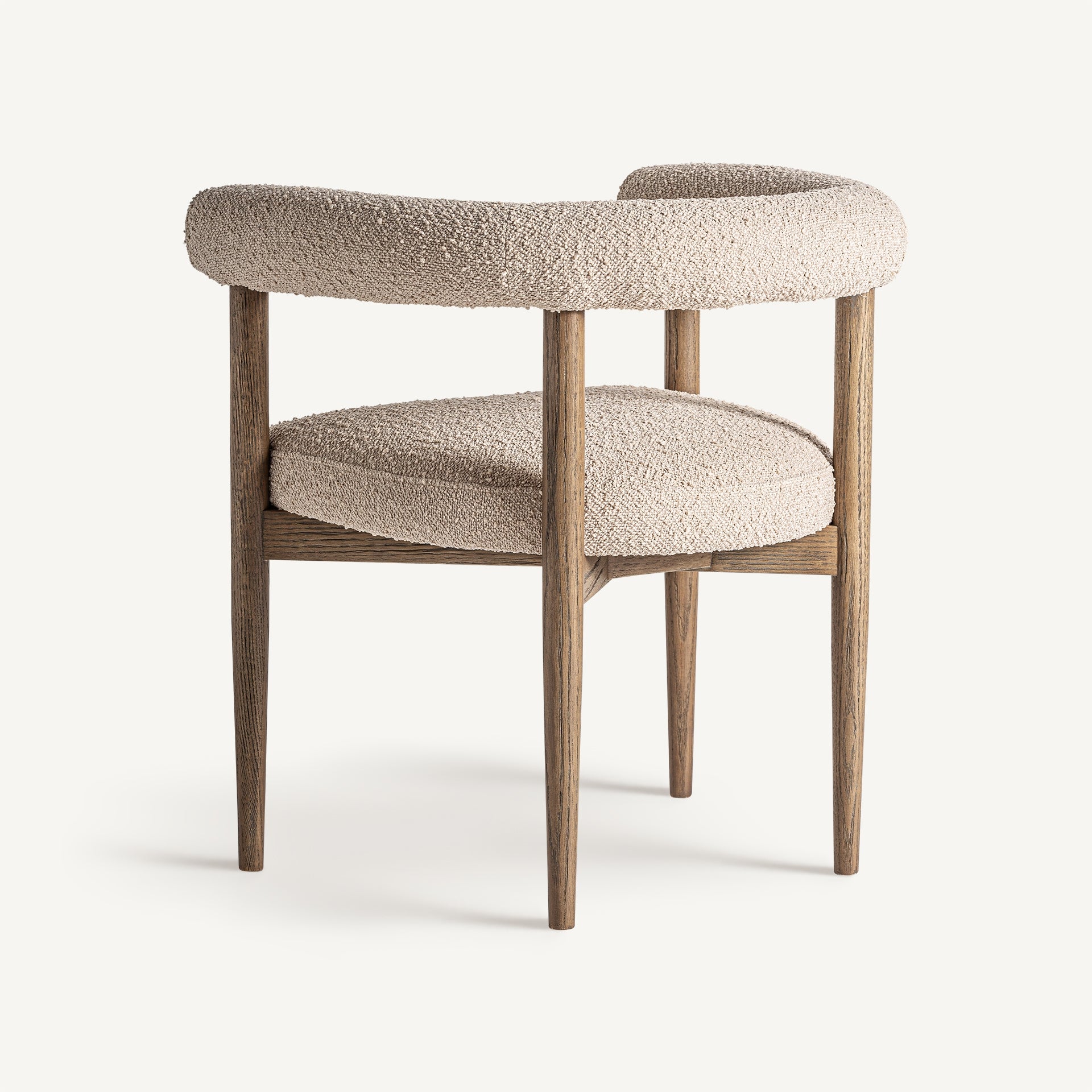 Bambua Bullay sedia bouclé legno frassino