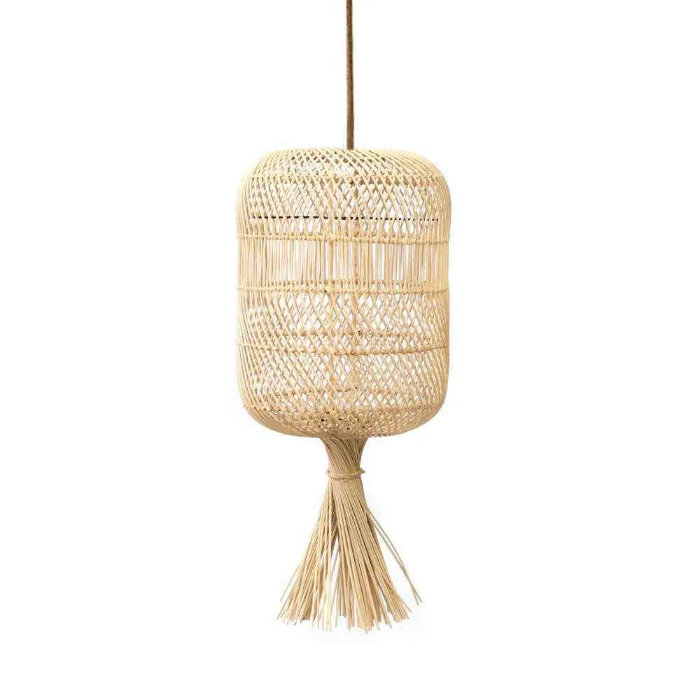 Bambua Dumpling S lampada naturale in rattan