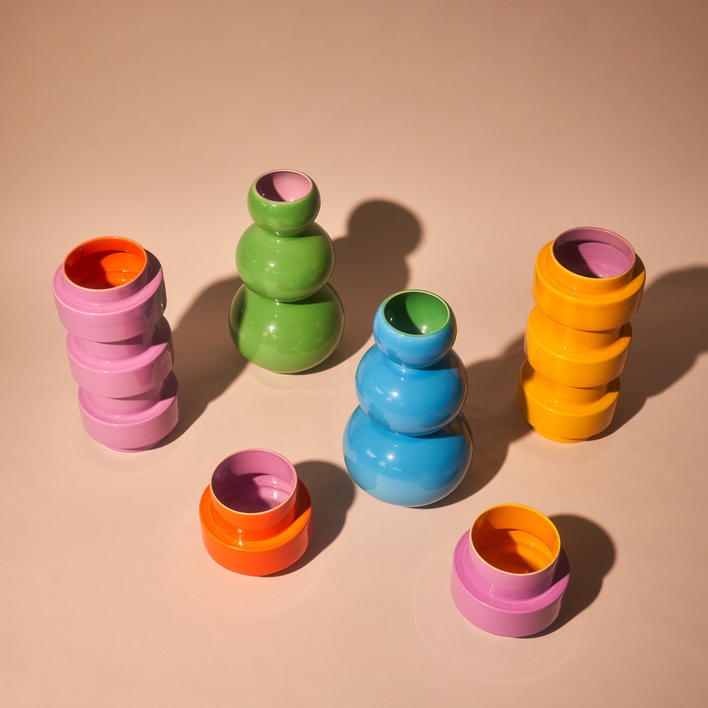 Acapulco Los Floreros Rumba vaso ceramica verde