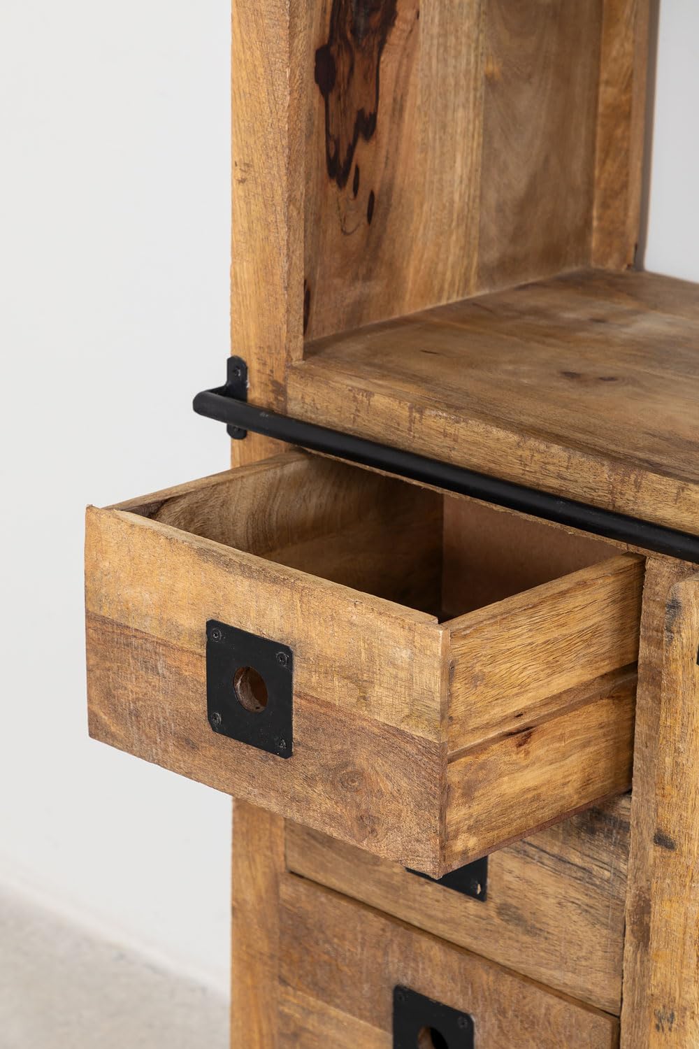 Sklum Uain Style Armadio 4 Cassetti 90x46 cm Legno Mango