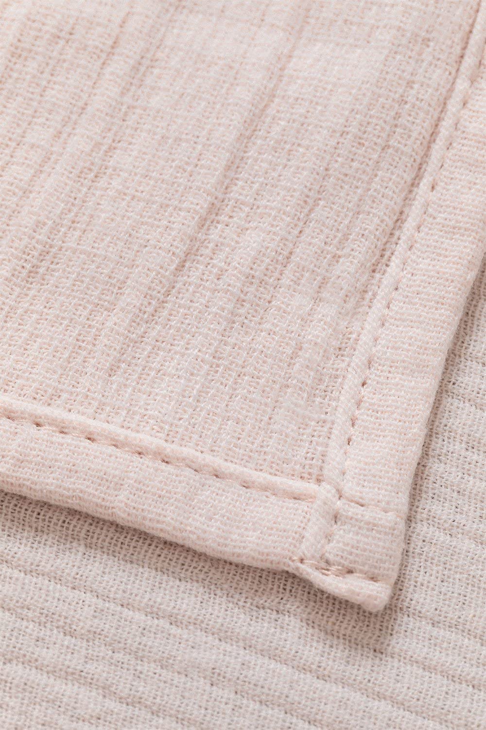 Sklum Isbe Plaid in Cotone Beige Crema 135x221 cm