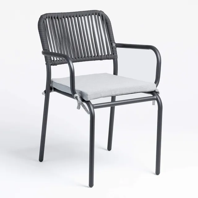 Sklum Arhiza sedia da giardino grigio scuro impilabile