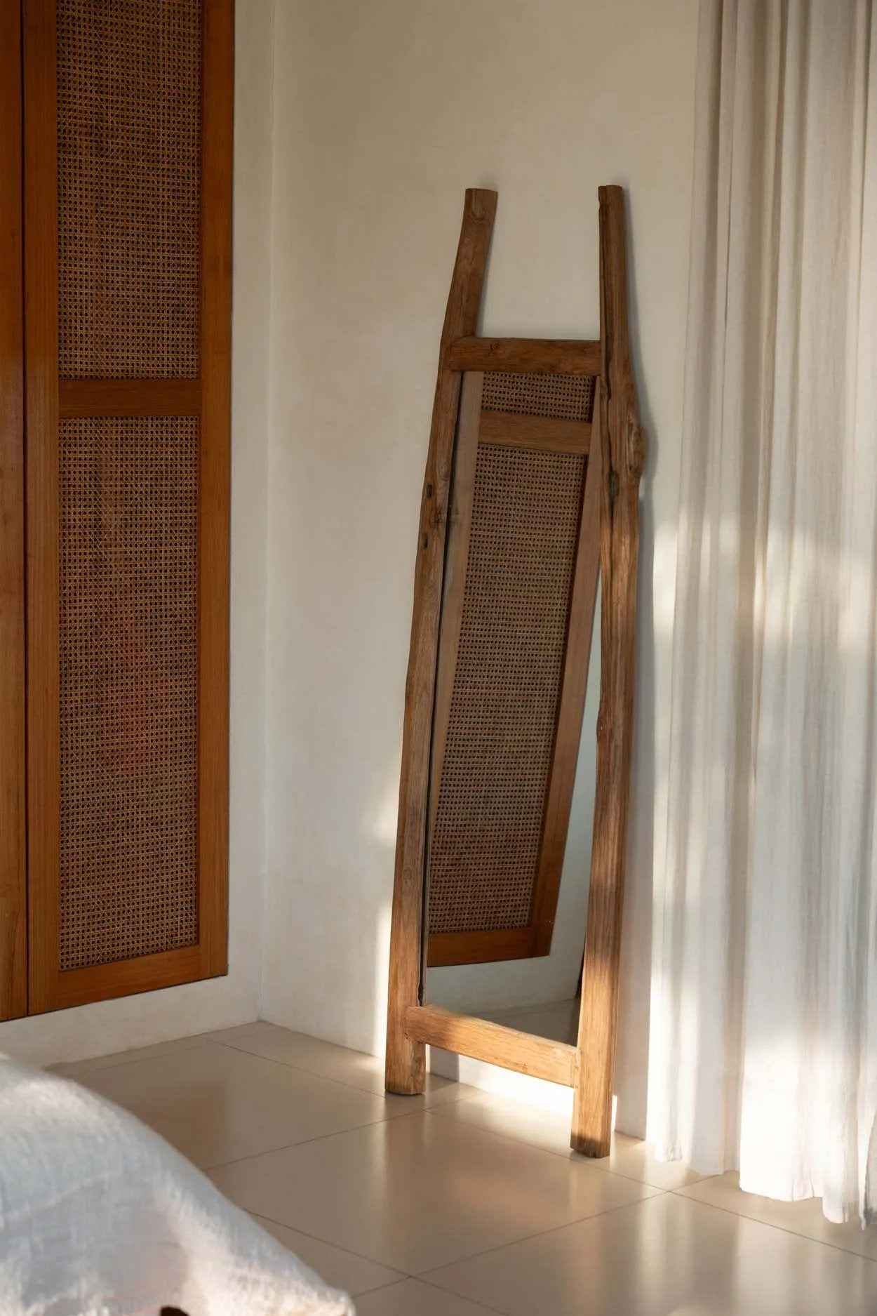 Bambua Fabulook specchio corpo intero naturale teak
